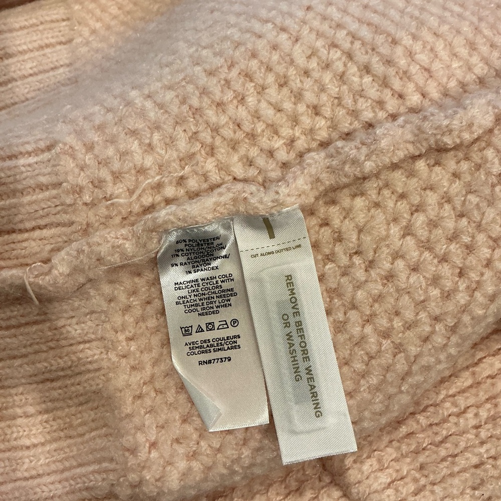 Ann Taylor Soft Pink Cardigan Sweater with crystal details, New with tags! - Picture 9 of 9